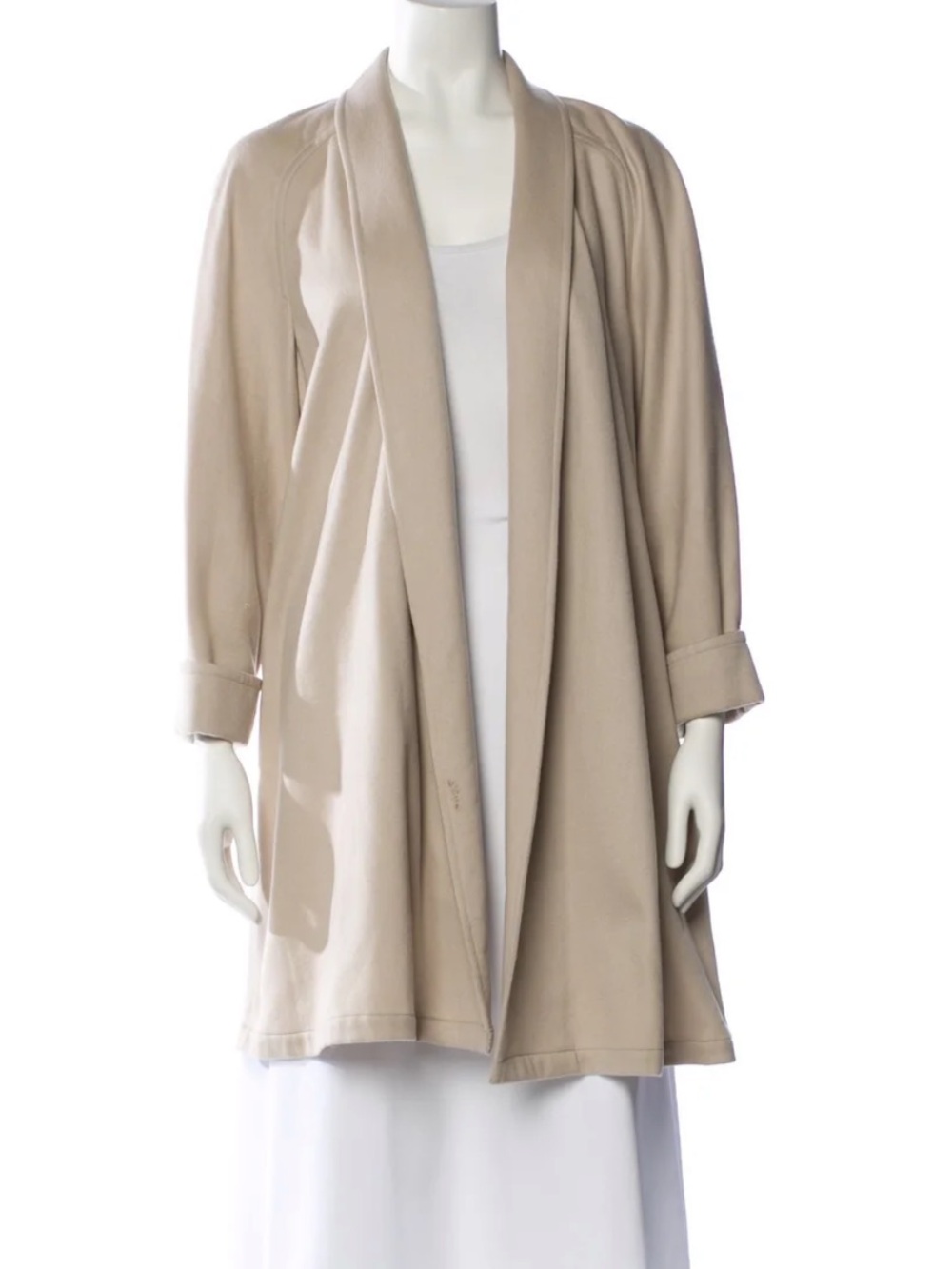 Valentino Beige Open-Front Draped cardigan Jacket